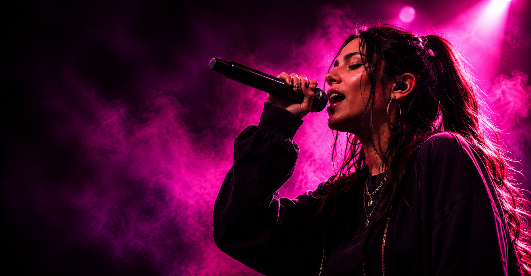 Music artist performing